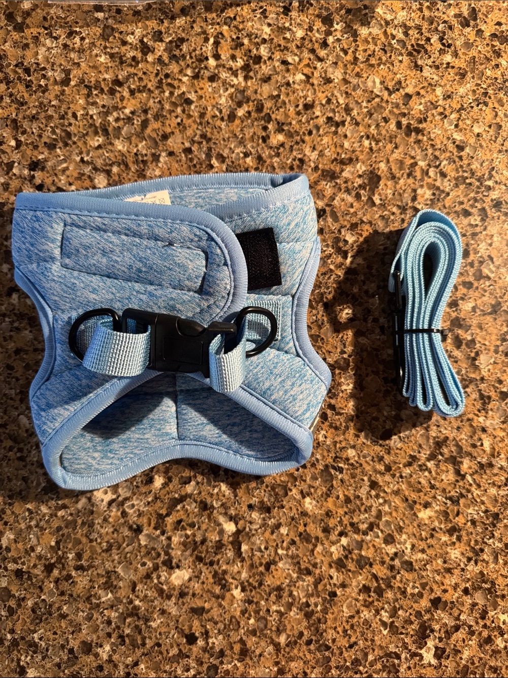 Light Blue Cat Harness & Leash Set - Size L (or XS to S Dog) NEW